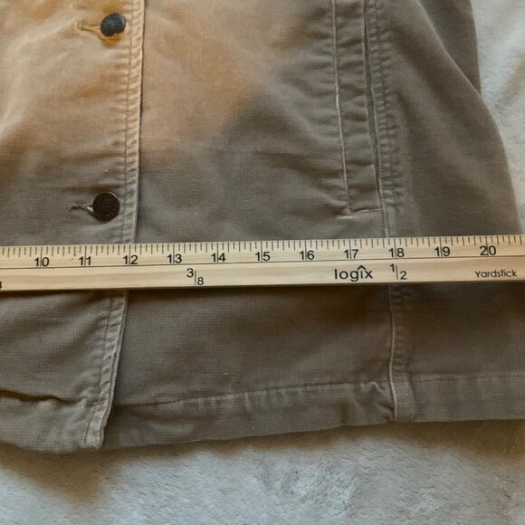 Vintage 90's Bill Blass Womens Medium Shacket Jacket Tan Beige Corduroy Y2K*Read - Picture 10 of 13